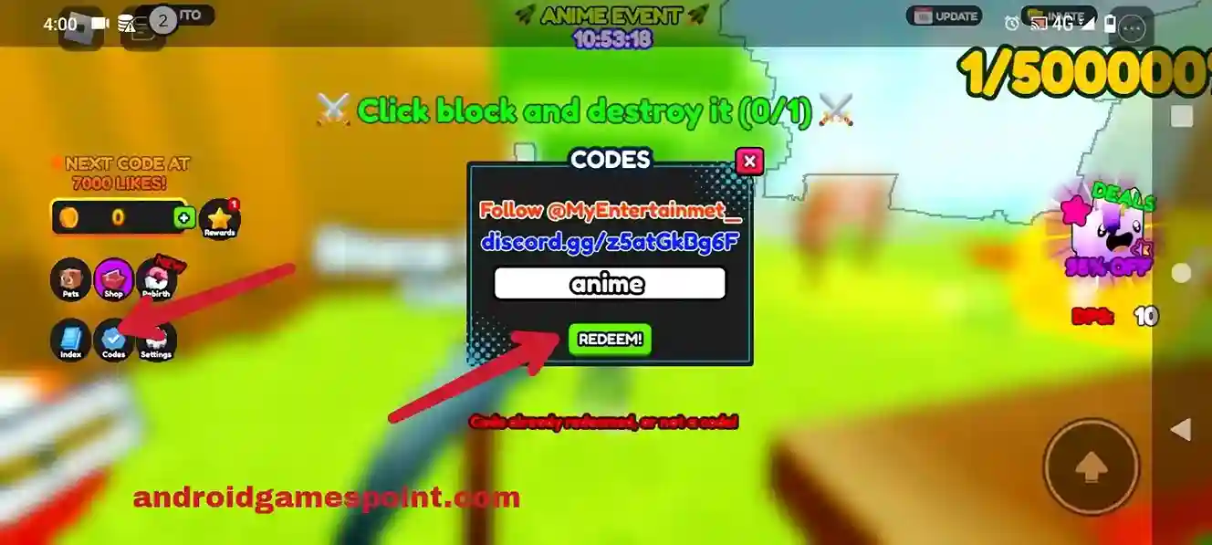 Roblox Block Mining Simulator codes