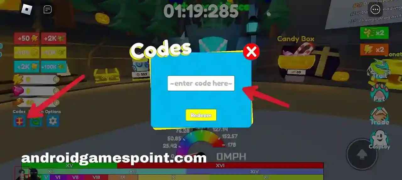 Roblox Speed Race Clicker codes