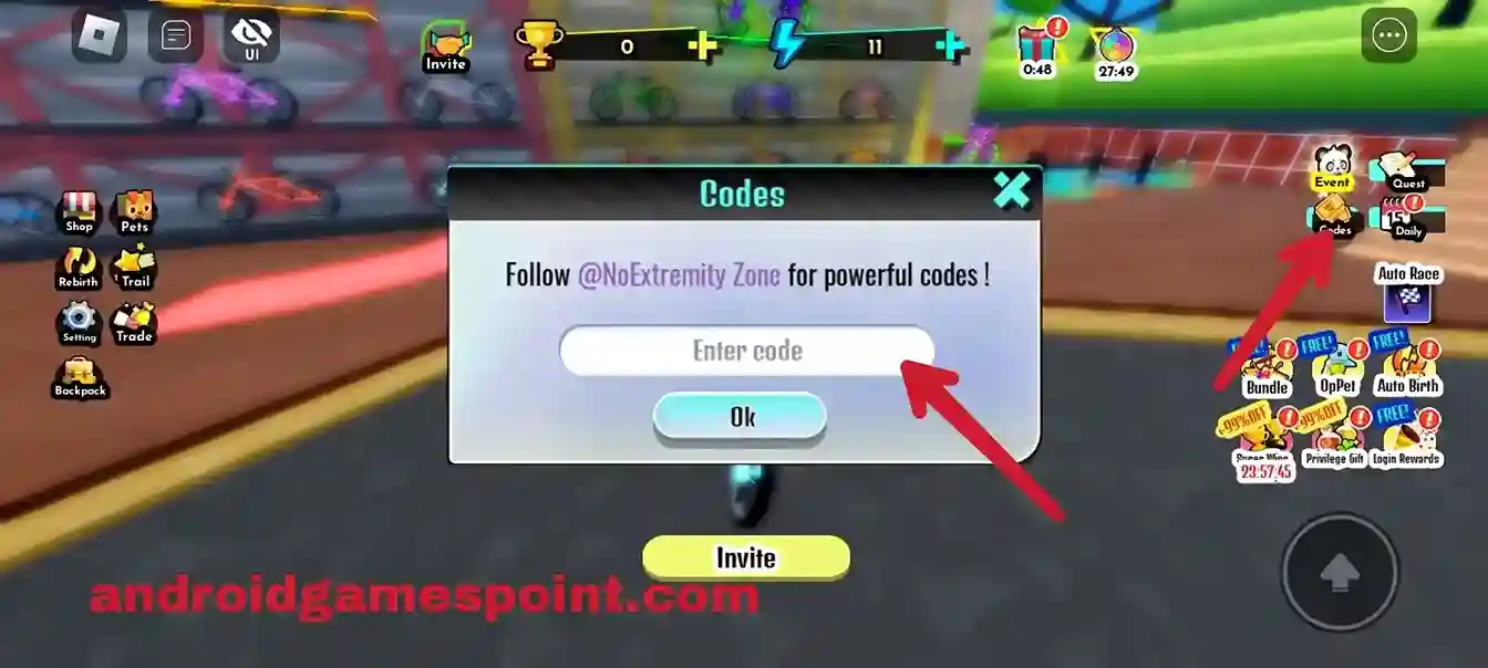 Roblox Bike Race Simulator codes