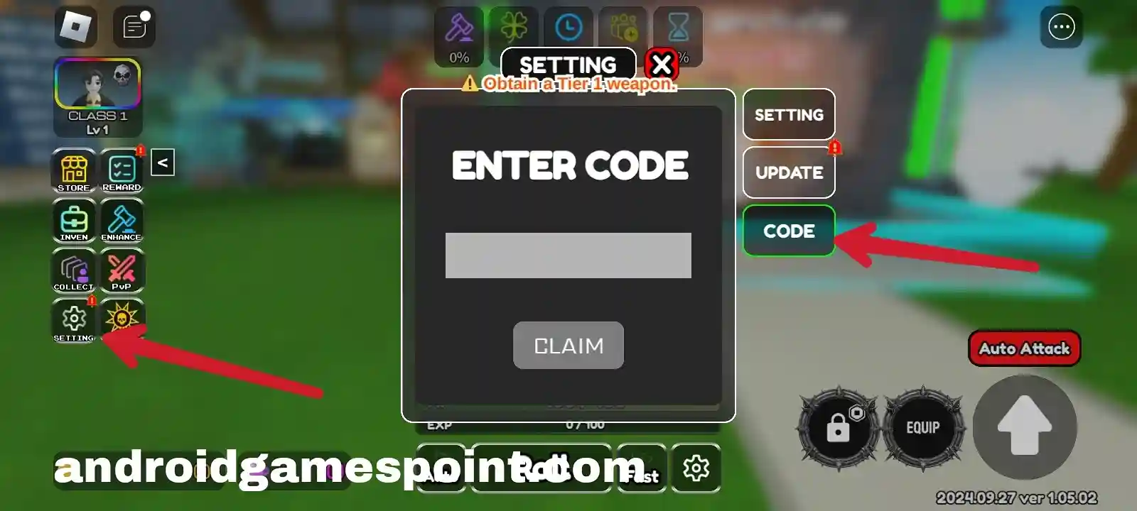 Roblox Dungeon Tower AFK codes