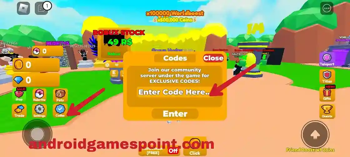 Roblox Coin Clicking Simulator codes