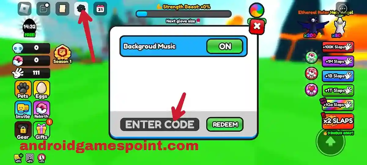 Roblox Slap Away Simulator codes