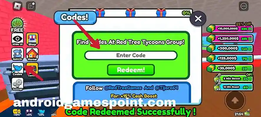 Roblox Pizzeria Tycoon codes list